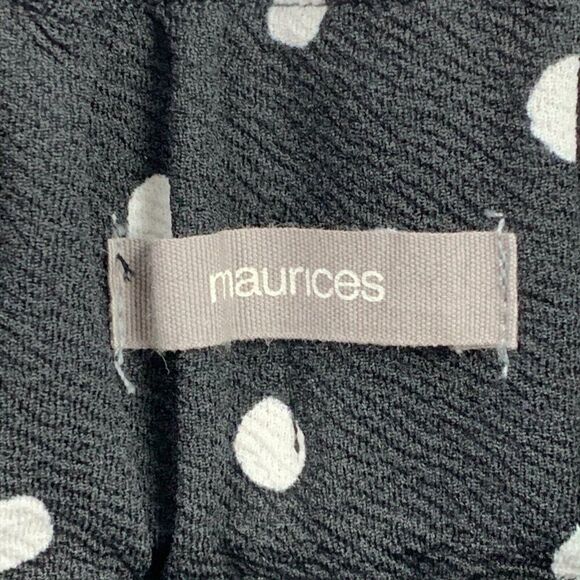 Maurices Shorts sz S 6 High Rise 4" Inseam Black White Polka Dot - Picture 7 of 9